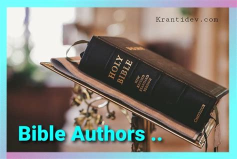 authors wrote  bible   bible authors