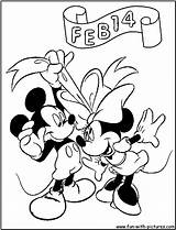 Minnie Coloring Pages Mouse Valentine Mickey Getcolorings Mo Color sketch template