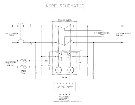 generac  amp automatic transfer switch wiring diagram wiring