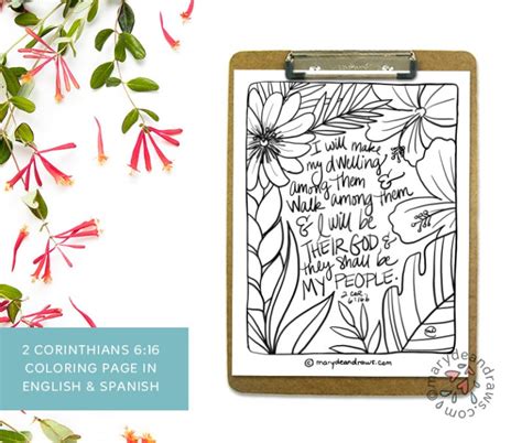 garden living   corinthians  bible coloring page  english