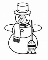Snowman Schneemann Sneeuwpop Kleurplaat Kleurplaten Coloring Kerst Malvorlagen Malvorlage Snow Animaatjes Snowmen Weihnachtsmotive Malvorlagen1001 2683 sketch template
