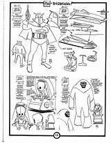 Alex Toth Space Ghost Sheets Model Cartoon Concept sketch template