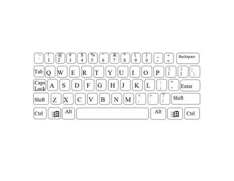 computer keyboard template printable pinterest computer keyboard
