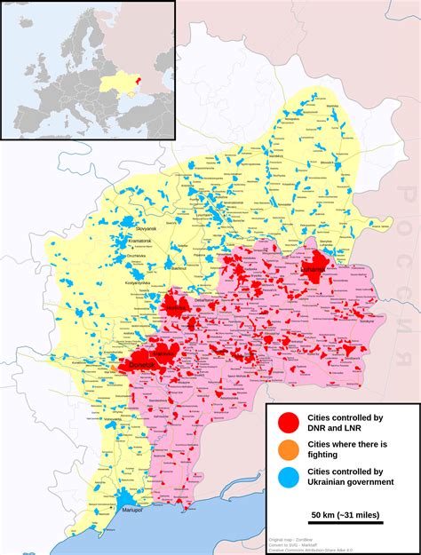 current map   war  eastern ukraine rmapporn