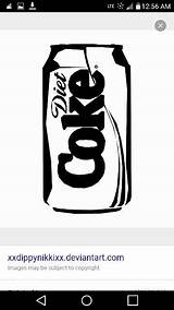 Coke Coloring Pages Diet Drawing Drink Cola Template Cans Printable Sketch sketch template