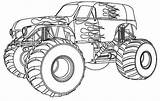 Coloring Print Monster Truck Pages sketch template
