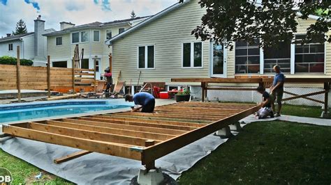 Diy How To Build A Floating Deck A To Z Building A Floating Deck