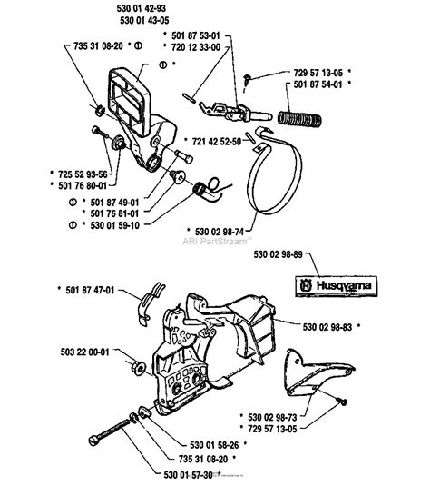 Husqvarna 36 1991 06 Parts Diagram For Chain Brake Assembly