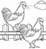Farm Fazenda Bauernhof Hahn Cool2bkids Fofa Colorironline Poultry Vorlagen Nutztiere sketch template