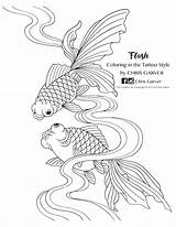Coloring Pages Dye Flash Tie Tattoo Book Style Printable Printables Joann Getcolorings Color sketch template