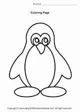 Coloring Pages Penguin Simple Kids Easy Printable Outline Color Basic Christmas Penguins Cartoon Emperor Drawing Chinstrap Cute Getcolorings Getdrawings Car sketch template