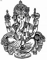Pages Ganesh Coloring Kids Getcolorings Lord Colouring sketch template