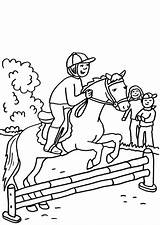 Pferde Pferd Springreiten Springen Malvorlage Malvorlagen Saute Cheval Kostenlose Malen Schule Hindernis Mandalas Besuchen sketch template