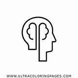 Coloring Pages Thinker Brain sketch template