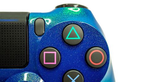 ps controller dualshock   custom blau glitter wwwyourcolorde
