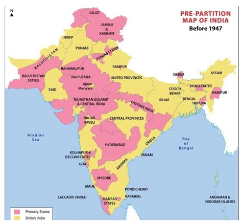 india princely states map images   finder