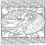 Coloring Pages Tinkerbell Disney Hard Fairy Difficult Mandala Horse Adult sketch template