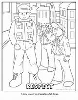 Respect Scout Cub Scouts Pramuka Mewarnai Siaga Coloringhome Alley Contributor sketch template