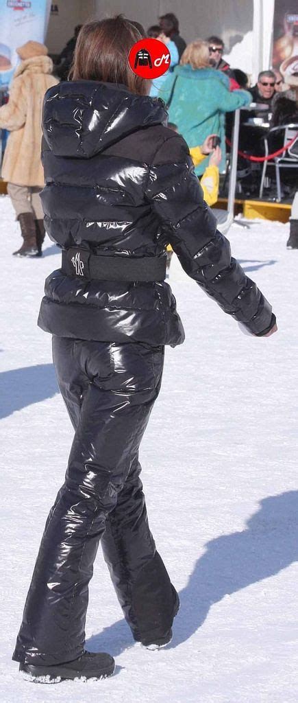 jackets shiny skiing images  pinterest moncler  jackets  navy style