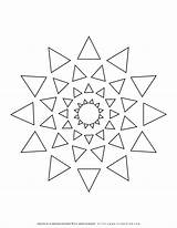 Mandala Coloring Triangles Pages Planerium Seasons Shop Login sketch template