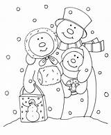 Snowman Dearie Digi Ellen sketch template