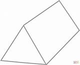 Triangular Prism Clipart Coloring Template Pages Printable Drawing Through sketch template