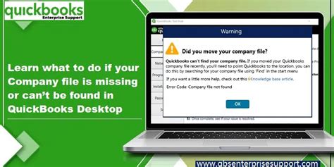 Fix Quickbooks Company File Is Missing Or Cant Be Found