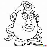 Toy Story Potato Mrs Head Coloring Para Colorear Draw Pages Dibujos Disney Drawing Drawings Clipart Papa Dibujo Imprimir Faciles Dibujar sketch template