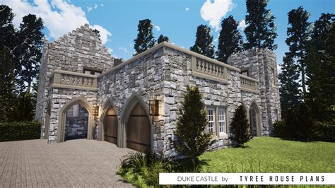 castle home   stair towers tyree house plans