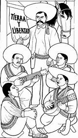 Zapata Emiliano Mexicana Dibujos Revolución Pinto sketch template