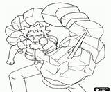 Pokemon Onix Brock Coloring sketch template