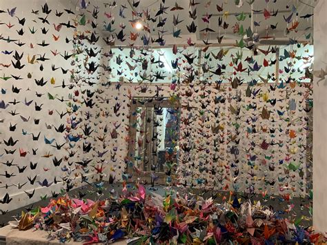 origami cranes honoring covid  victims land  boulder