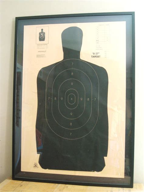 Reserved Shooting Target Framed Shooting Range