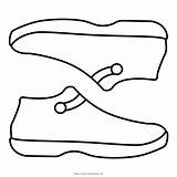 Schuhe sketch template
