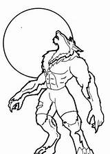 Werewolf Lobisomem Lupo Mannaro Werwolf Howling Werewolves Ausmalbilder Colorare Folclore Desenhar Coloringsun sketch template