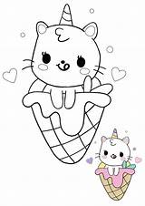 Licorne Coloriage Imprimer Dessin Ice Sirene Glacee Coloring1 Top12 Kitten Pusheen sketch template