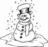 Snowman Coloring Pages Christmas Elmo Printable sketch template