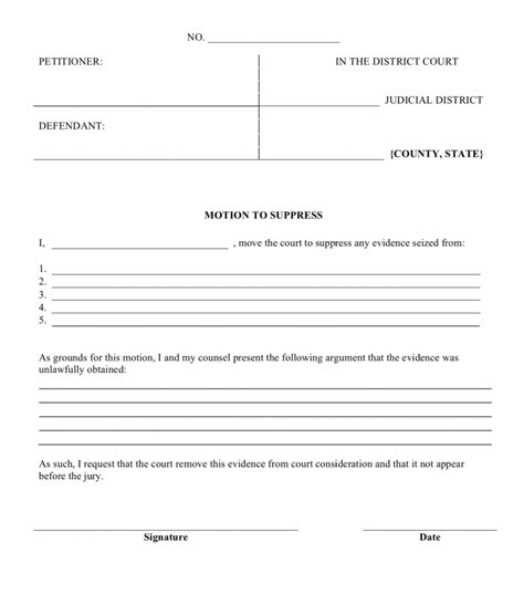 blank legal document template