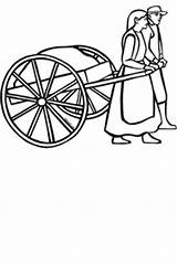 Handcart Mormon Pioneers Clipground Webstockreview sketch template