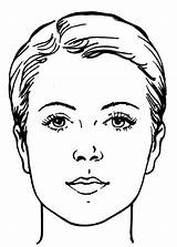 Coloring Face Pages Makeup Girl Color Sad Women Template Beautiful Faces Printable Little Adults Body Sketch Choose Board sketch template