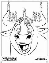 Ferdinand Coloring Pages Ausmalbilder Printable Kids Disney Malvorlagen Hanukkah Bull Sheets Movie Cartoon Color Fun Zum Print Getcolorings Time Bestcoloringpagesforkids sketch template