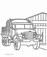 Coloring Pages Truck Military Armed Forces Trucks Kids Vehicle Help Printing Gif Construction sketch template