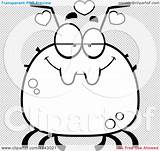 Tick Chubby Infatuated Outlined Coloring Clipart Vector Cartoon Cory Thoman sketch template
