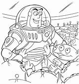 Buzz Lightyear Command Star Coloring Cartoons Pages Drawing Kb sketch template