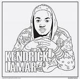 Coloring Pages Book Rap Printable Lamar Kendrick Rapper Colouring Sheets Color Choose Board sketch template