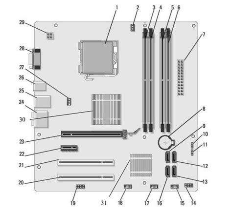 motherboard diagram diagram quizlet