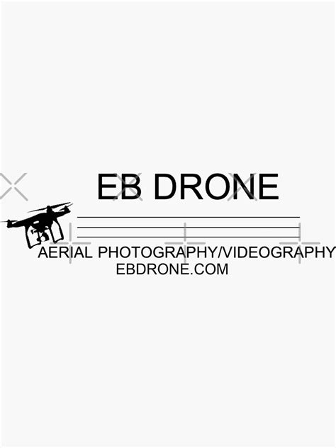 eb drone logo sticker  sale  ebdrone redbubble