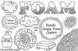 Foam Clipart Soapy Doodle Clip Designlooter Illustrations Thehungryjpeg 28kb 386px Cart sketch template