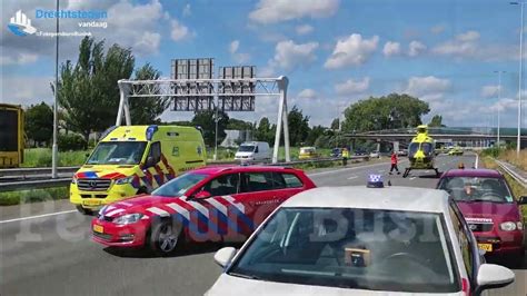 traumahelikopter landt op rijksweg  dordrecht voor medische noodsituatie youtube