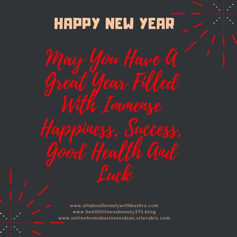 wishing   happy  year filled  good health